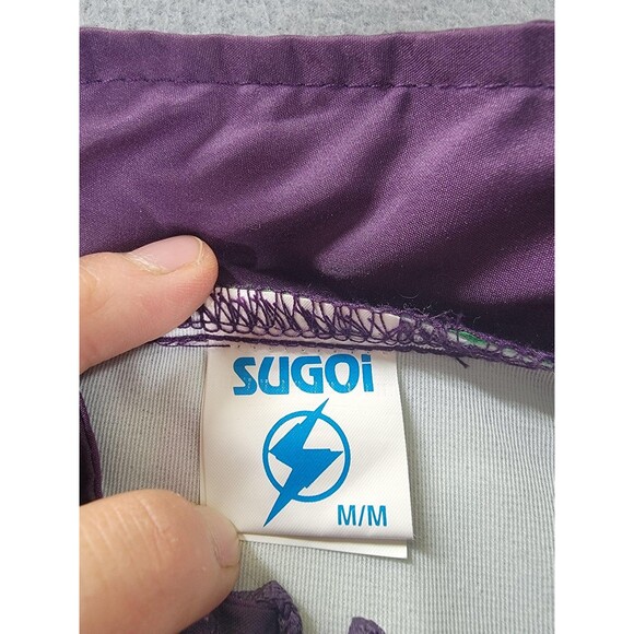 Vintage Sugoi Team Tyson Jacket Mens Medium Purple Green Cycling Windbreaker 90s - Picture 2 of 13